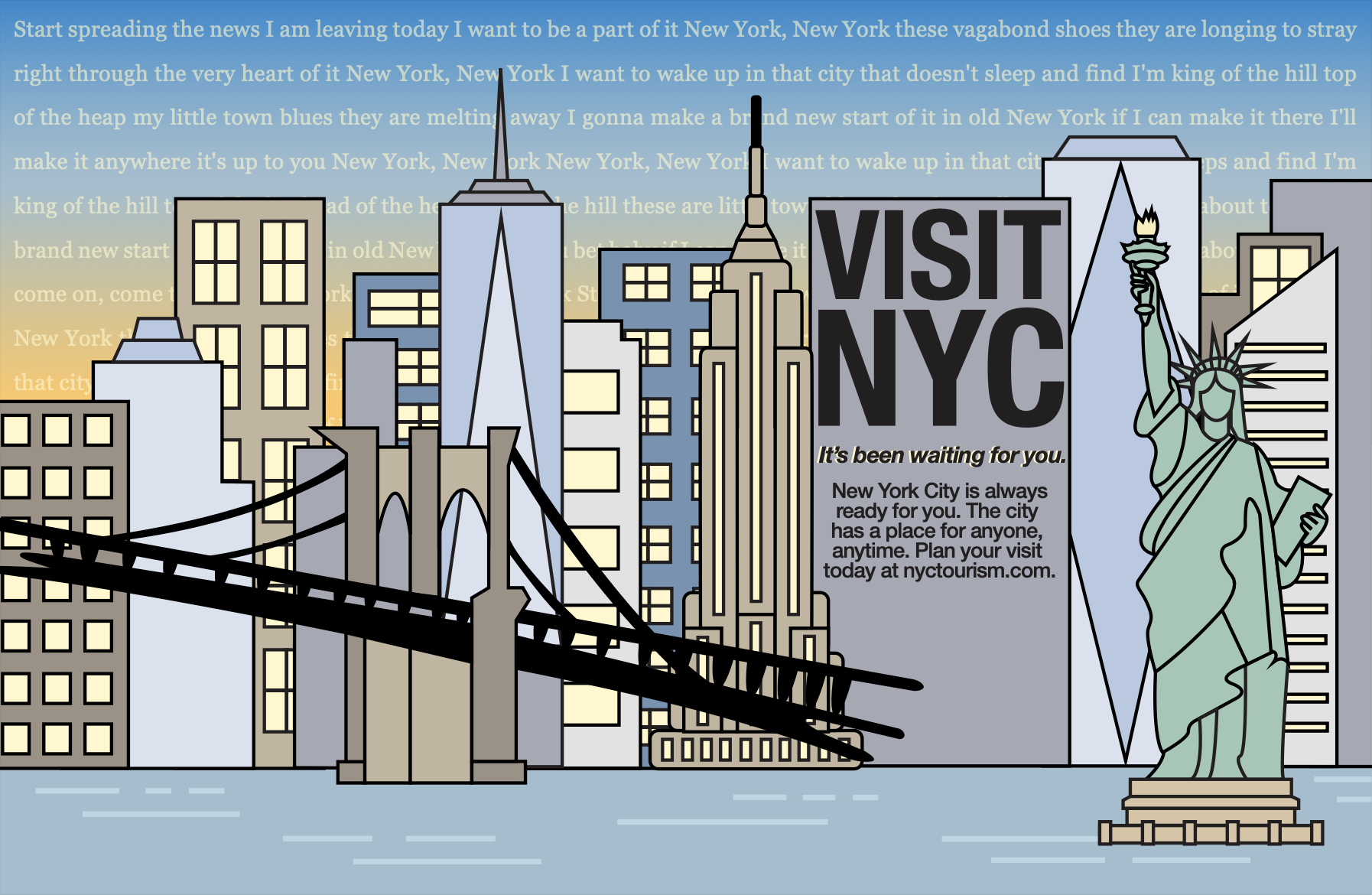 New York City graphic.