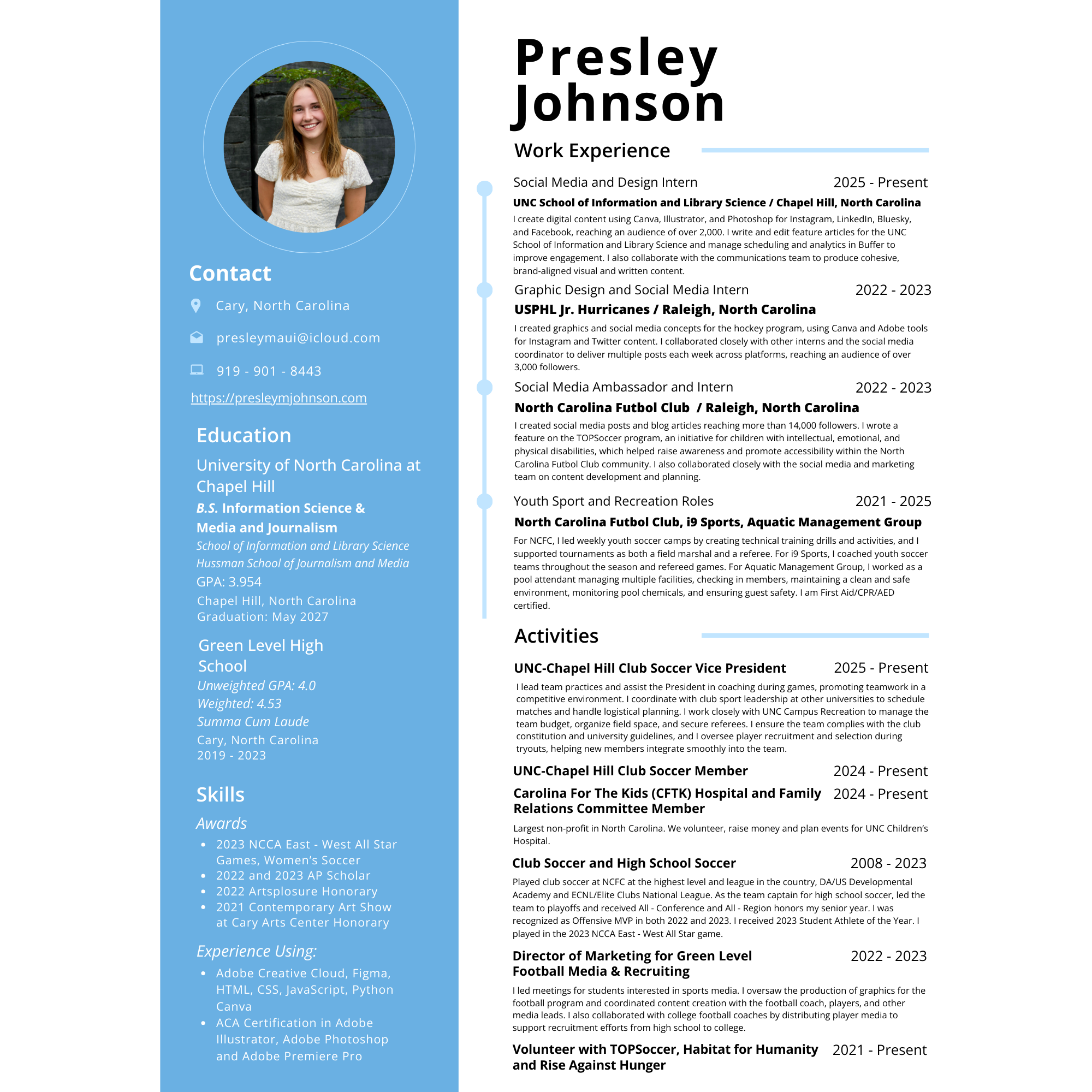 Presley Johnson's resume